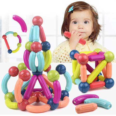 Image of JUEGOS BLOQUES MAGNÉTICOS PARA ESTIMULAR EL CEREBRO INFANTIL 42 PCS