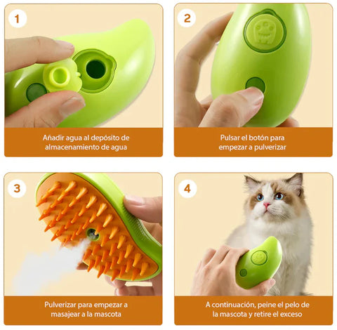 Image of CEPILLO A VAPOR PARA MASCOTAS - Recargable