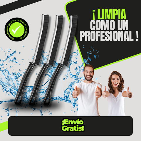 Image of SET 3 CEPILLOS DE LIMPIEZA PARA ZONAS DE DIFÍCIL ACCESO