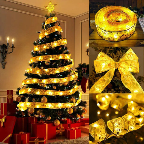 Image of CINTA NAVIDEÑA  CON LUZ LED  🔥OFERTA
