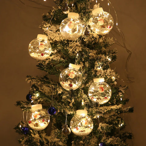 Image of LUCES ESFERAS NAVIDEÑAS CON LUZ LED SÚPER OFERTA ⭐⭐⭐⭐⭐