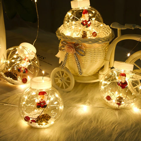 Image of LUCES ESFERAS NAVIDEÑAS CON LUZ LED SÚPER OFERTA ⭐⭐⭐⭐⭐