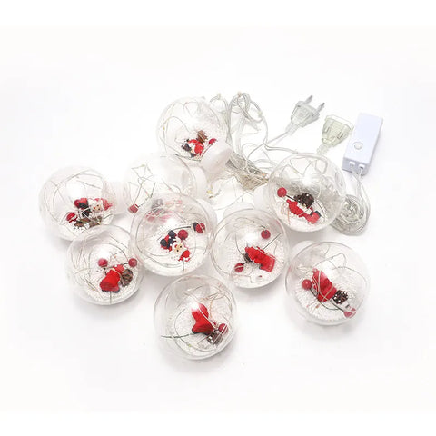 Image of LUCES ESFERAS NAVIDEÑAS CON LUZ LED SÚPER OFERTA ⭐⭐⭐⭐⭐