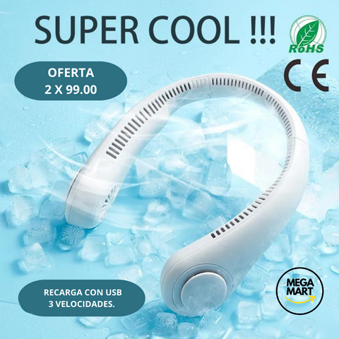 Image of VENTILADOR DE CUELLO PORTÁTIL PREMIUM CON  3 VELOCIDADES