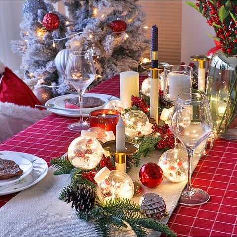 Image of LUCES ESFERAS NAVIDEÑAS CON LUZ LED SÚPER OFERTA ⭐⭐⭐⭐⭐
