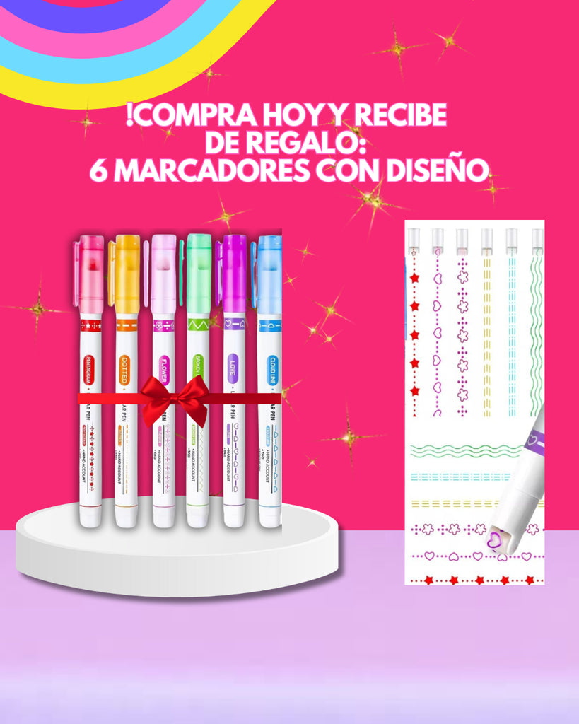 AGOTADO*PLUMONES DOBLE CONTORNO